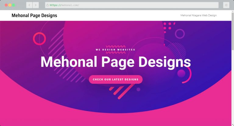 Website Portfolio Mehonal Page Designs