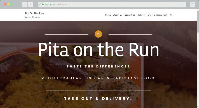 Website Portfolio Pita on the Run