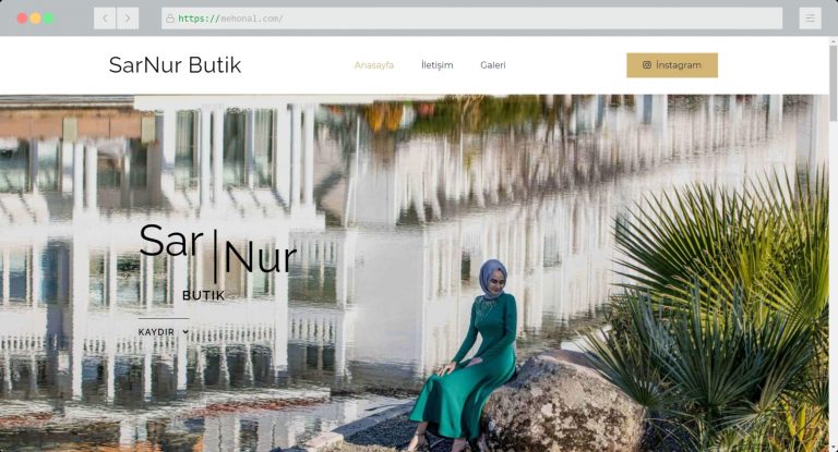 Website Portfolio Sar Nur Butik