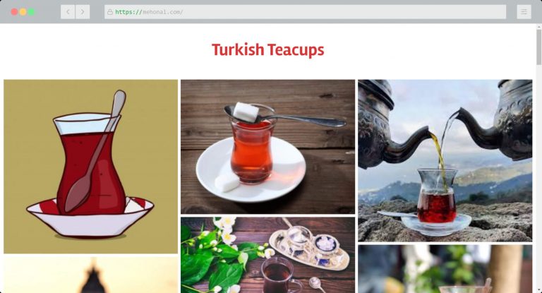 Website Portfolio Turkish Teacups